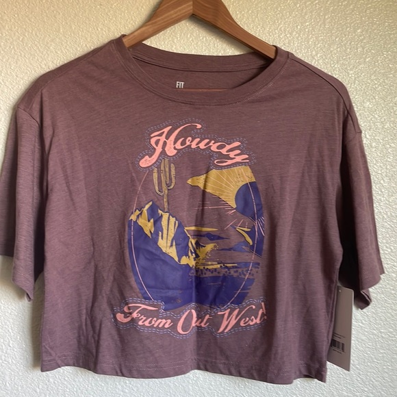 Howdy From Out West Cropped T-Shirt - Picture 1 of 5